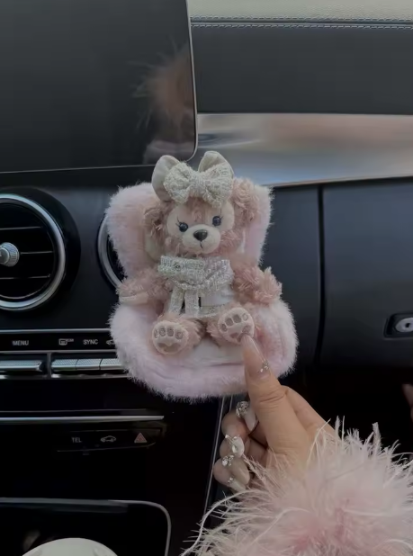 Labubu Car Doll Safety Seat for 17cm Chair Model for Labubu Car Seat Outlet Decor for Labubu Doll Car Interior Styling