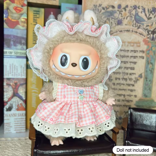 Doll Clothes Outfit Accessories For 17cm Labubu V2 V1 Doll's Clothing Different styles Cosplay dress Kid Toy Gift