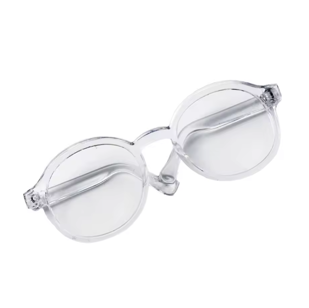 6.5cm Transparent Plastic Glasses for 1/8 1/6 1/3 1/4 BJD for Labubu MSD SD Plush for EXO Doll Sunglasses
