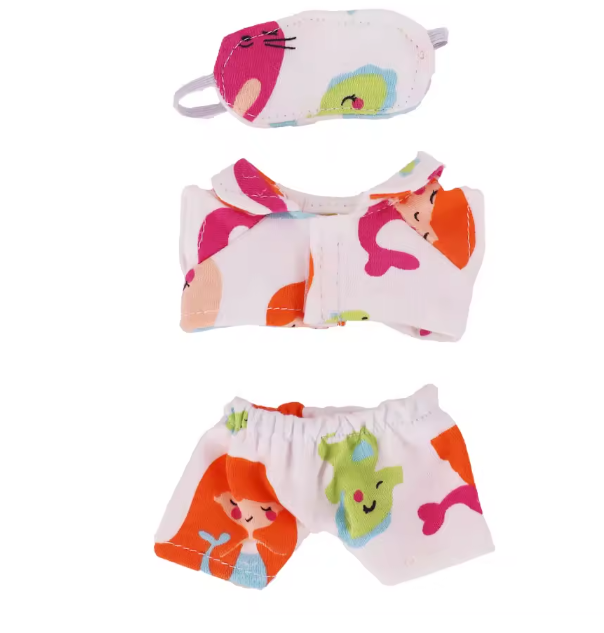 17cm Mini Doll's Accessories Set For Labubu Doll Pop 3Pcs/Set Bed+Quilt+Pillow Pajamas Sleeping Bag Dollhouse Gift,Girl's Toys