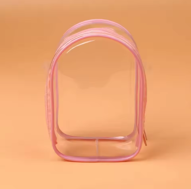 For 15cm Labubu v2 sitting party cotton doll crossbody pain bag pvc storage bag hairball Dolls Display Bag (No dolls)