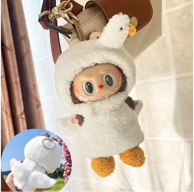 For 17cm 3.0 Ropa Labubu V1 V2 V3 outfit clothes Time to chill doll clothes for labubu II Doll cute clothes