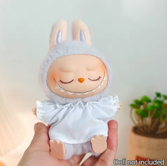Accessories For 15-17cm Labubu pendant sitting baby shark bee dinosaur cute Dolls Accessories Cute Decoration Little Clothes (No Doll)