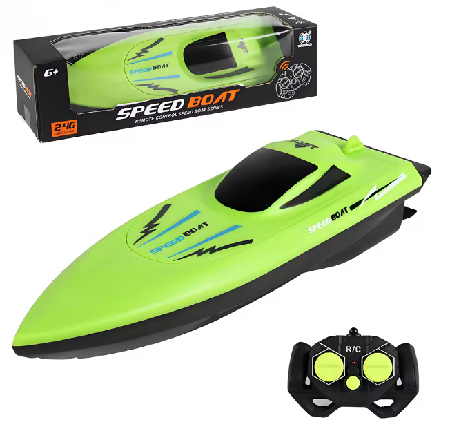 Kids' Waterproof & Ultra-Fast Remote Control Boat, Lightweight RC Water Racer for Pool Fun Toys Ideal Birthday Gift for Children