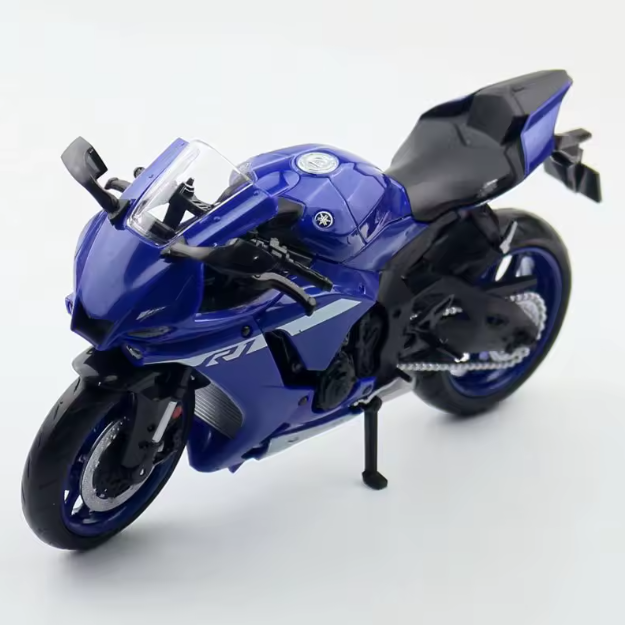 1/12 Scale Yamaha YZF-R1M Motorcycle Model Toy Alloy Diecast Simulation Models Motor Cycle Collection Decoration Boys Toys Gifts