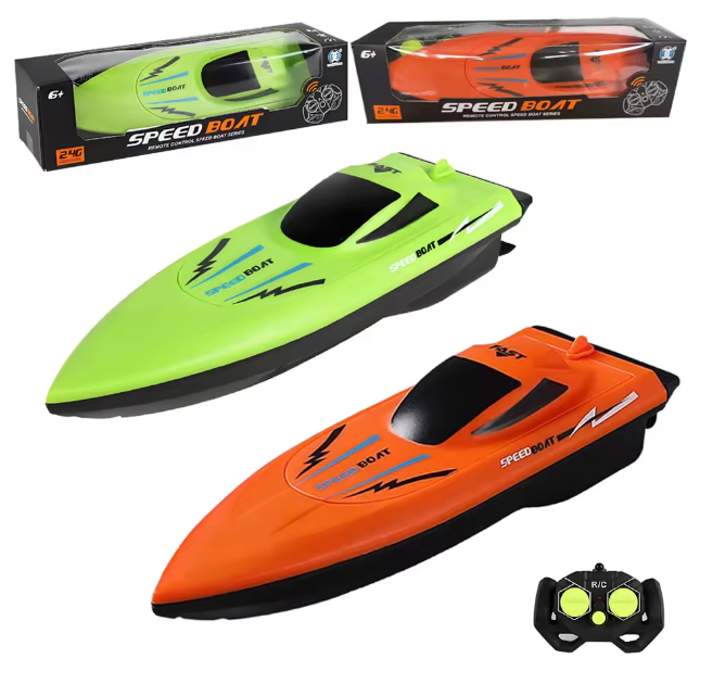 Kids' Waterproof & Ultra-Fast Remote Control Boat, Lightweight RC Water Racer for Pool Fun Toys Ideal Birthday Gift for Children