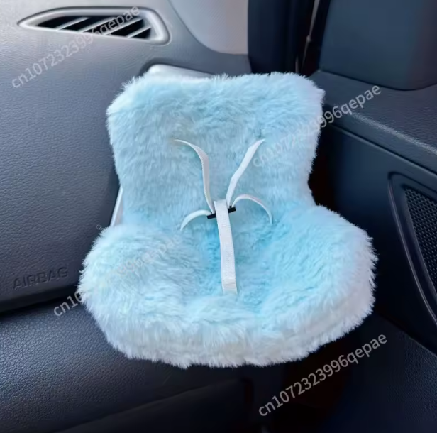 15-17cm Car Doll Seat Labubu Doll Safety Seat Cute Doll Air Outlet Aromatherapy Decoration Car Interior Decoration