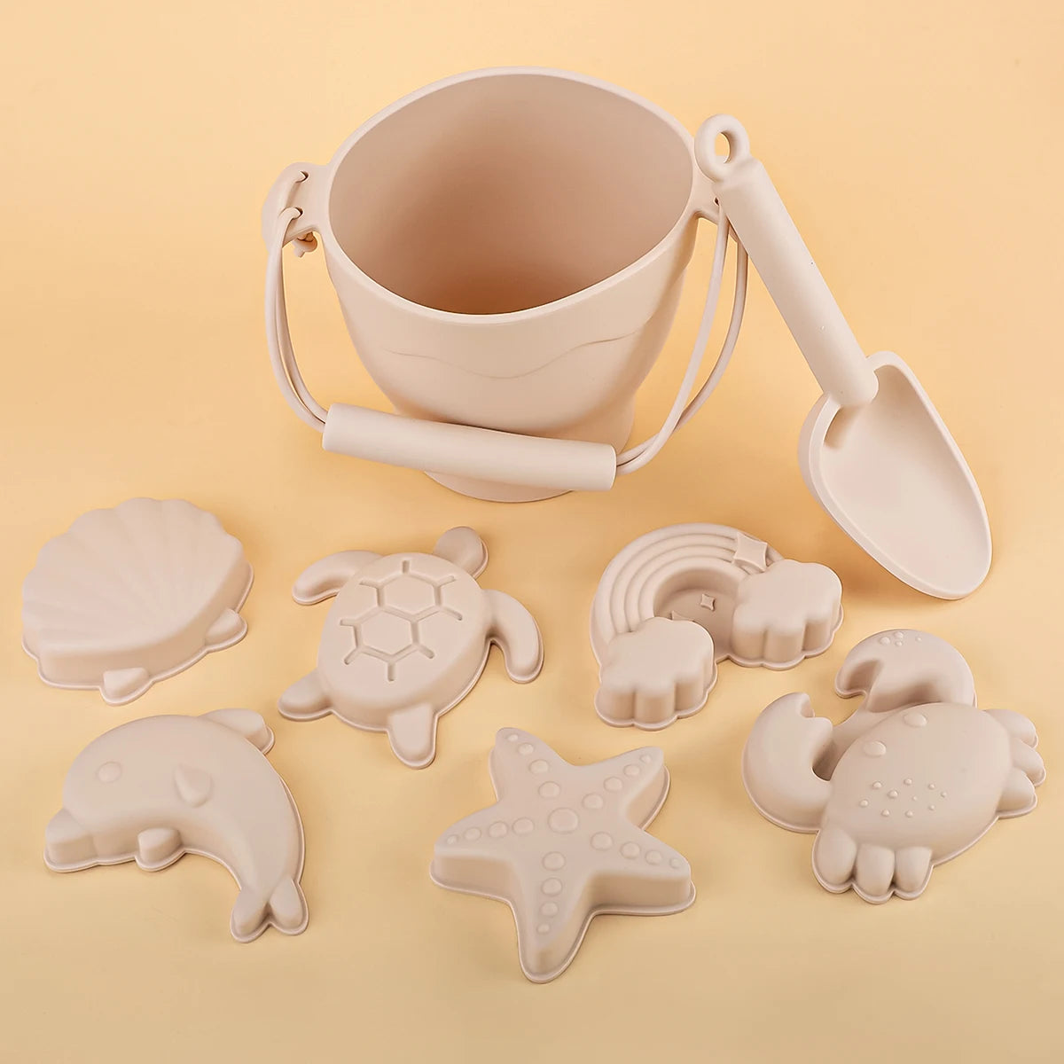 EZ 9PCS/8PCS Summer Beach Set Toys For Kids Digging Sand Plastic Bucket Watering Bottle Shovels Children Beach Water Game Toys Tool