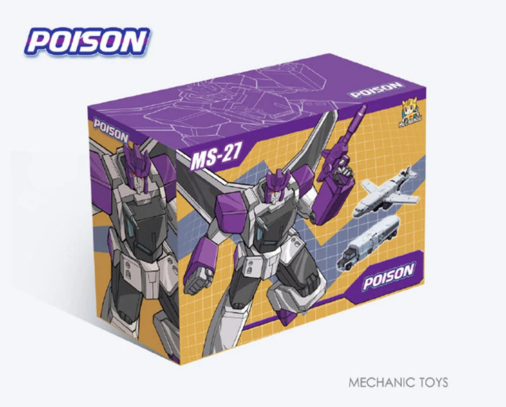 EZ Triple Changers Transformation Steel Battle MFT MS27 MS-27 Mini Warrior Action Figure Robot Toys Collection Gifts
