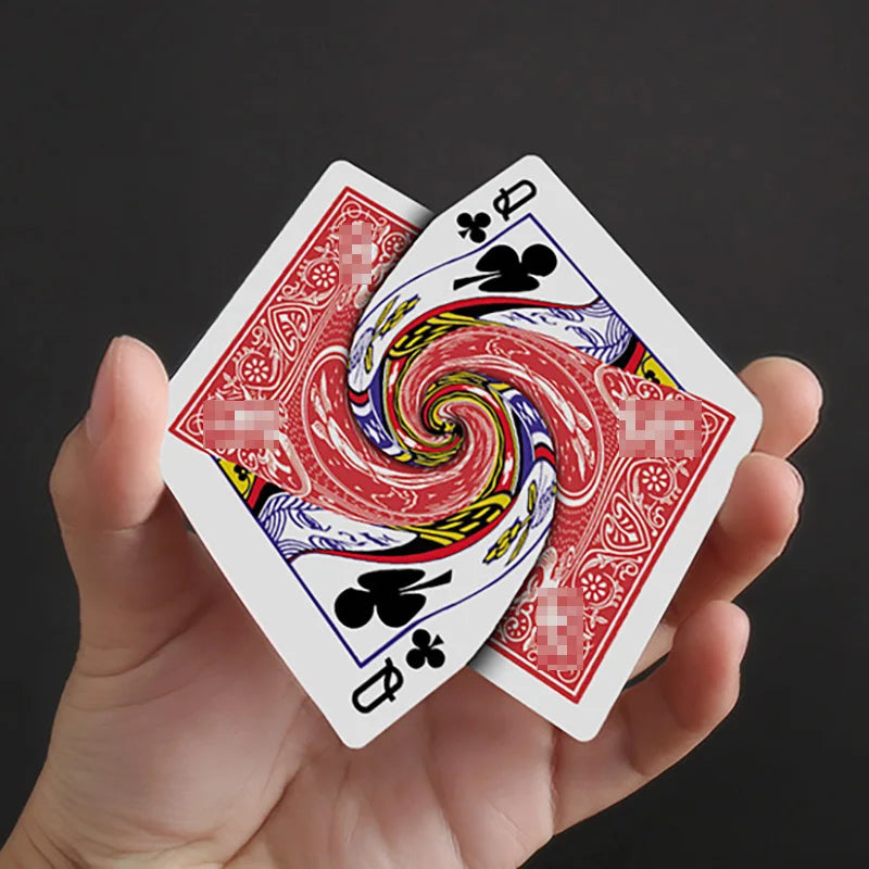 EZ Vortex Magic Tricks Playing Card Connected Poker Change Card Magia Magician Close Up Street Illusions Gimmicks Mentalism Props