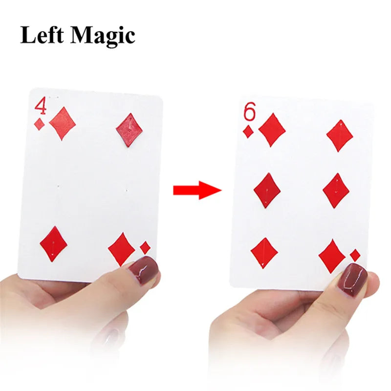 EZ Fantastic 4 to 6 Moving Point magic tricks Close Up Card Magic  Professional Magician Trick  Magic Tool Magic Prop