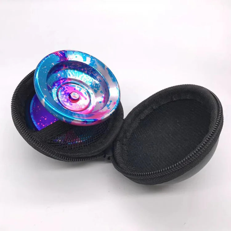 EZ Professional YoYo bag EDC smooth Leather Velvet Pokimon belt hang key ring Case. For all yoyos under 44.5X57mm