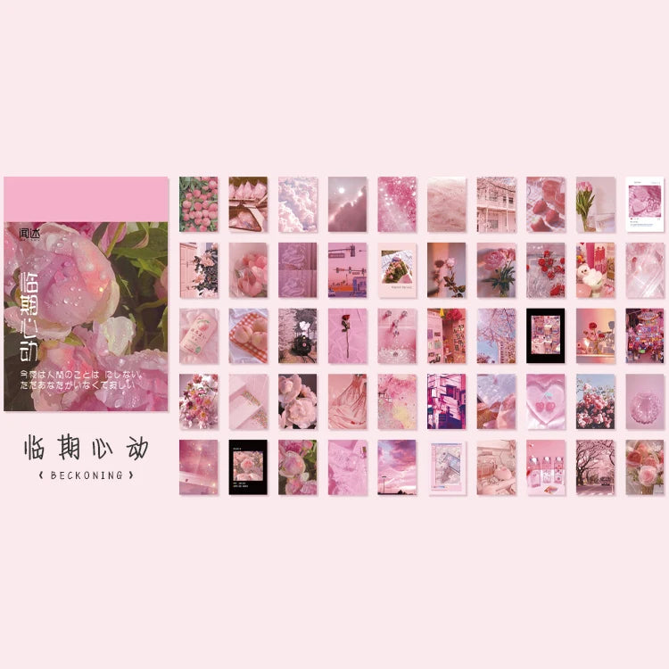 EZ Yoofun 50 Sheets Natural Scenery&Art Paintings Stationery Stickers Book Aesthetic Landscape Cute Scrapbooking Planner Journaling