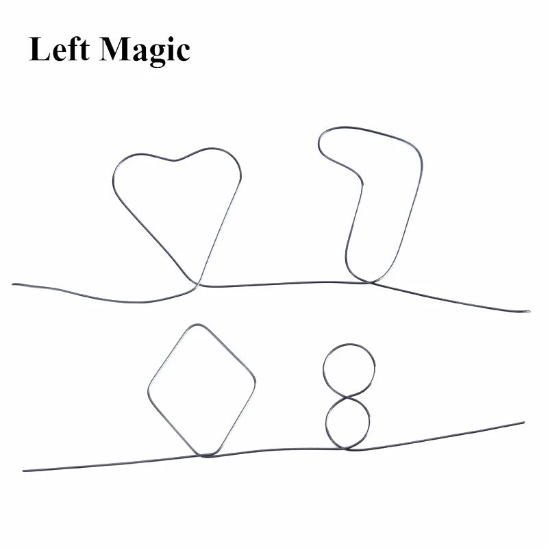EZ 1 pcs hot sale sihir Memory Metal Wire Fire Prediction Hearts 7 magic tricks