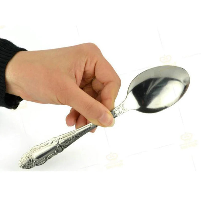 EZ Bend Spoon Bending Magic Tricks  Street Close Up Magic Tricks Family Kids Adult Magic Joke  Toy E3036