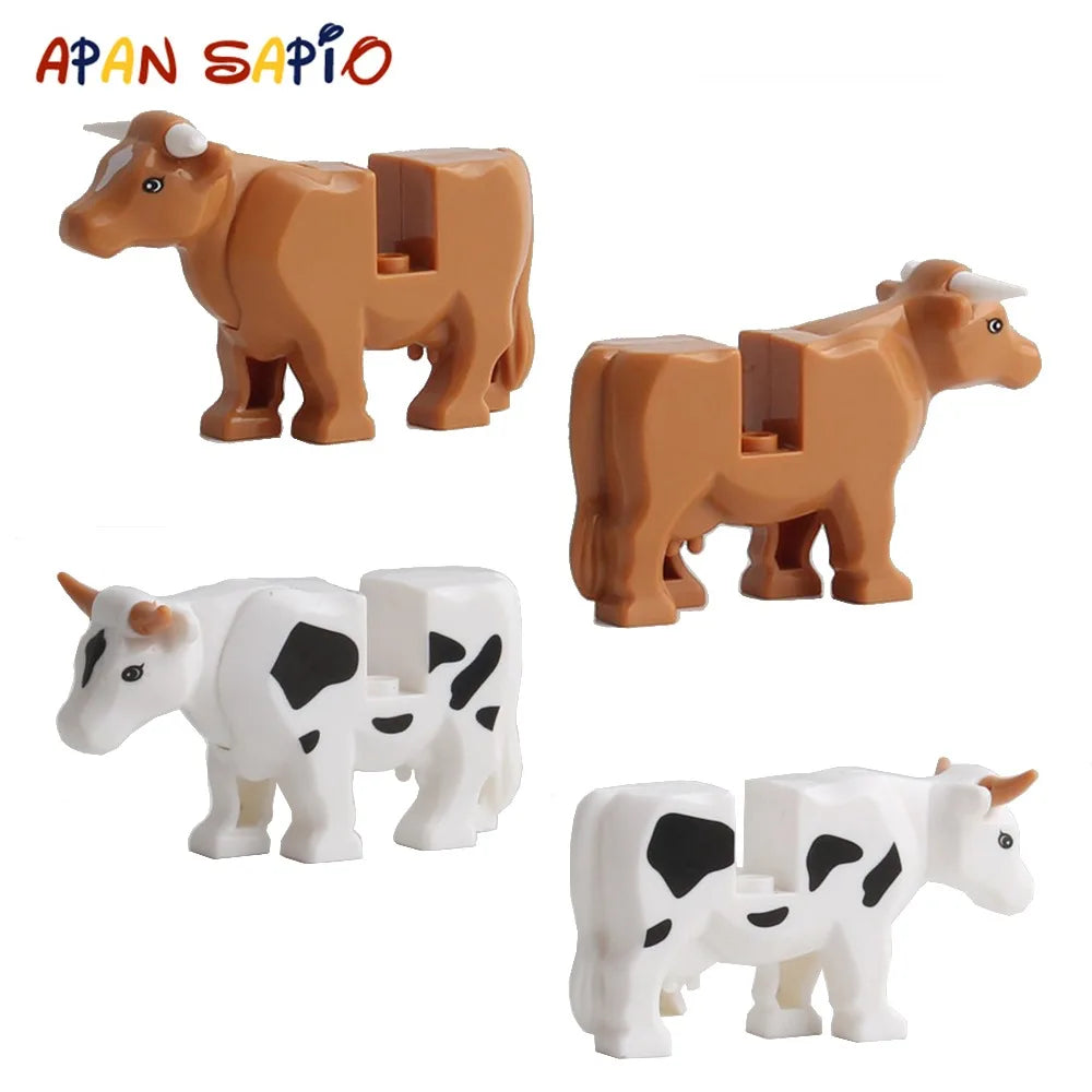 EZ Animal Building Blocks Model Crocodile Leopard Educational Games Figure Brick Toys for Children Kids
