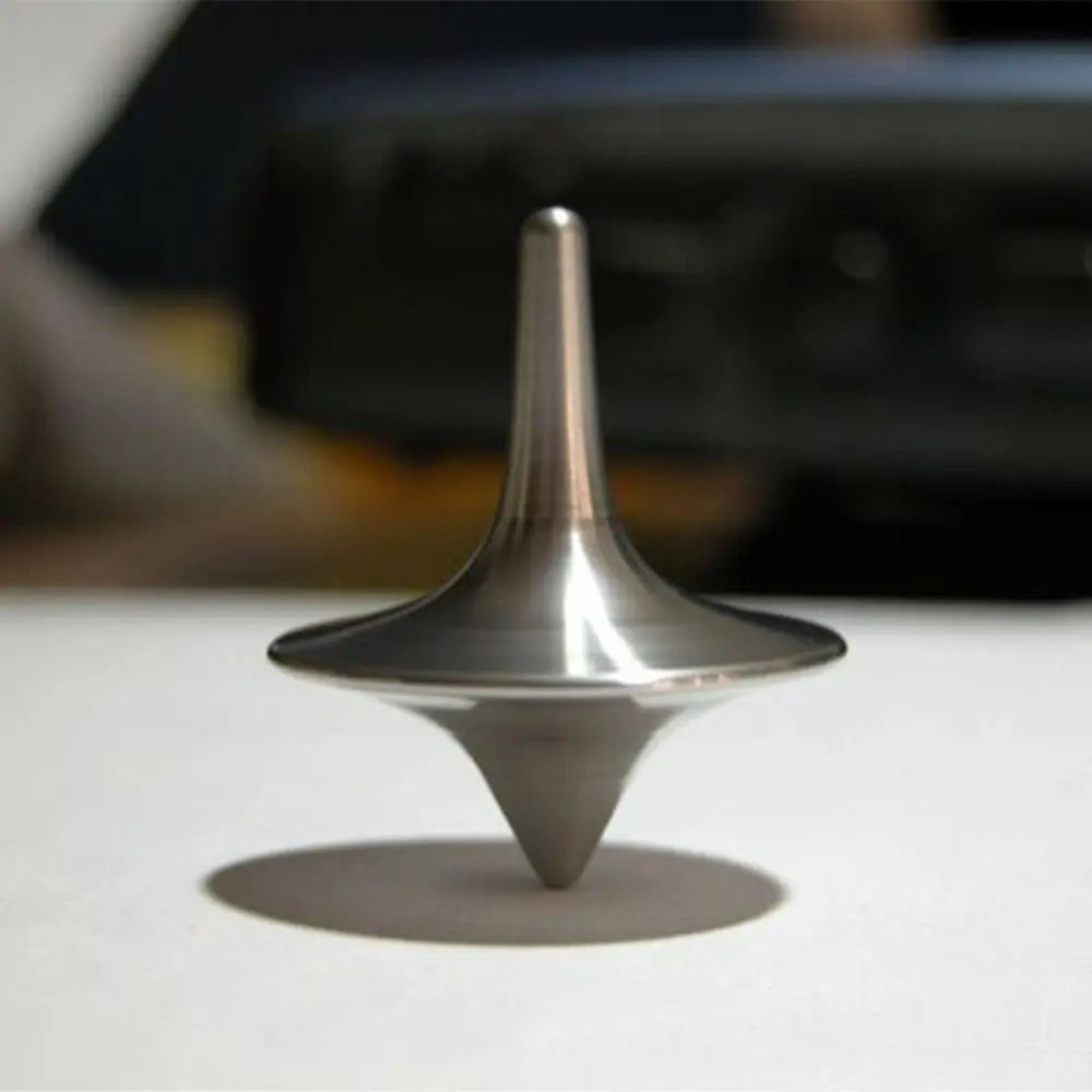 EZ Metal Gyro Great Accurate Silver Spinning Top Hot Movie Totem Print Spinning Top
