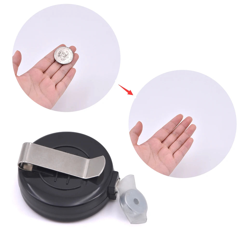 EZ 1pc Coins Disappear Device Tool Transparent Thread Magic Tricks Magician Close Up Street Accessory Gimmick Props