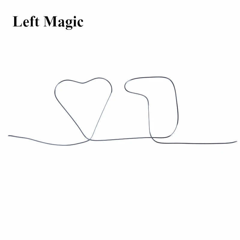 EZ 1 pcs hot sale sihir Memory Metal Wire Fire Prediction Hearts 7 magic tricks
