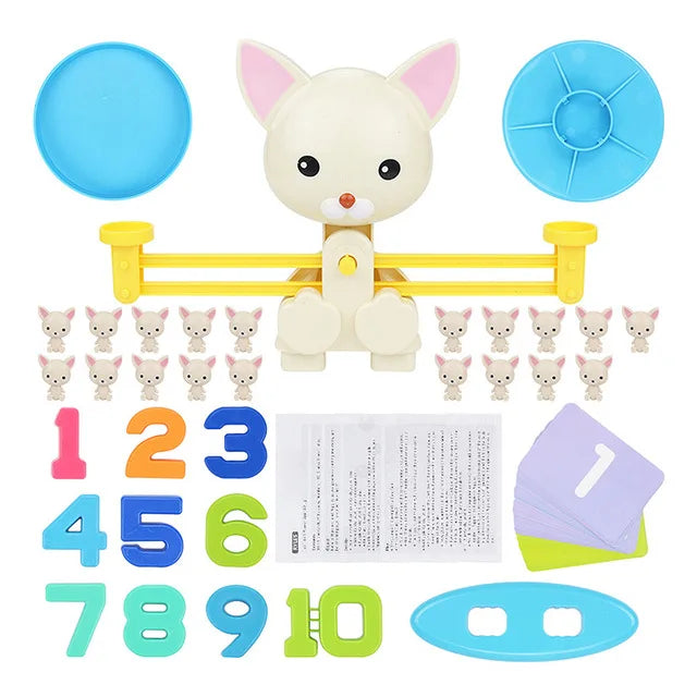 EZ New Montessori Math Toy Monkey Digital Maths Balance Scale Toy Educational Balancing Scale Number Board Game Kids Learning Toys