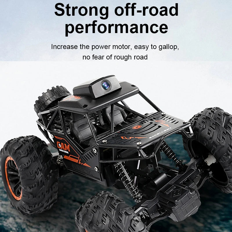 EZ Rc Car With HD Camera FPV WIFI Machine On Remote Control Stunt 1:18 2.4G SUV Radiocontrol Climbing Toys For Kids on a Sign