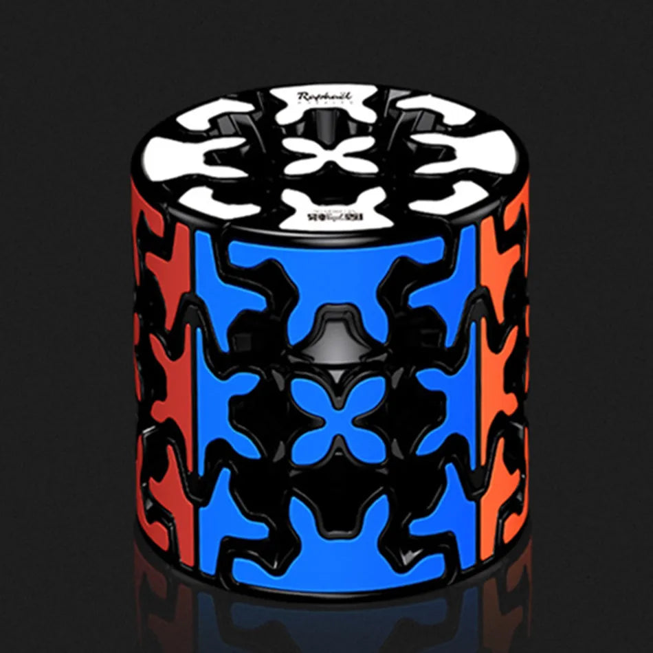EZ New Qiyi Gear Cube 3x3x3 Gear Cube 3x3 Pyramid Cylinder Sphere Speed Cubes Educational Toy for Children Kids Gift Toy