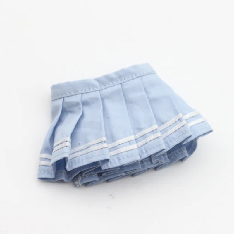 EZ Labubu Doll Clothes Set for V1/V2 Dolls Macaron JK Pleated Skirt with Camera and Shoes