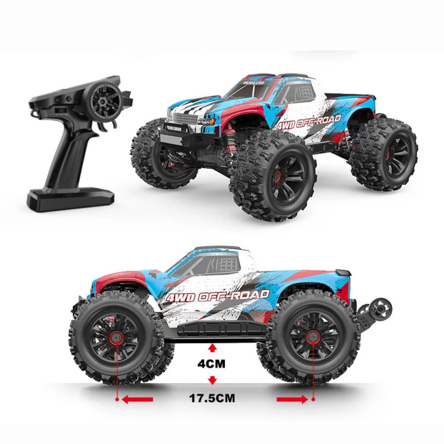 EZ New MJX Hyper Go 16208 3S 1/16 Brushless RC Car Hobby 2.4g Remote Control Pickup Truck Model 4wd High-speed Off-road Boy Gift