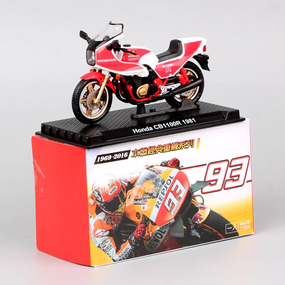 EZ Tiny 1/24 Scale Honda CB750 CB1300 CB1100r Goldwing Valkyrie VFR750R RC30 Gorilla Spring  Motorcycle Model Toy Vehicles Bike