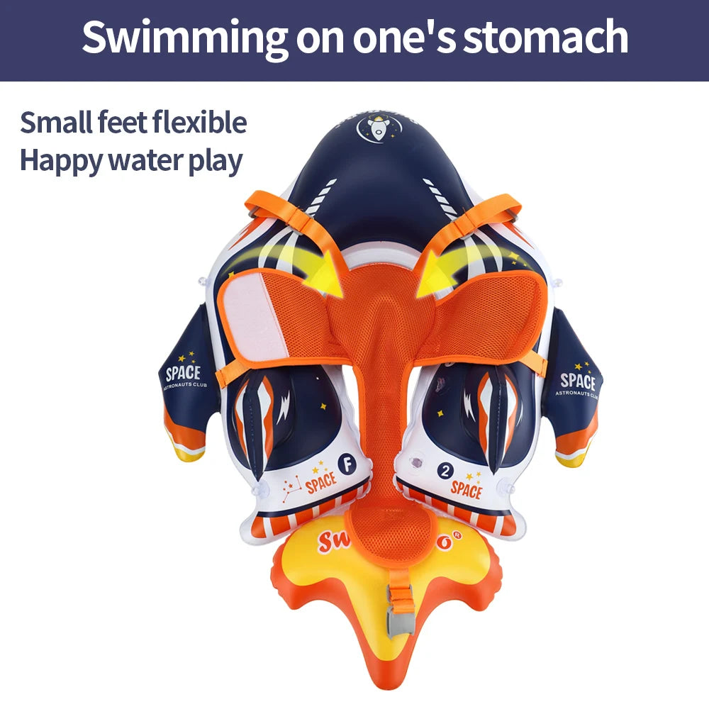 EZ Swimbobo Inflatable Baby Swimming Float Water Toy Swimming Floats Trainer Child Swim Pool Ring PVC Children Floating For Summer