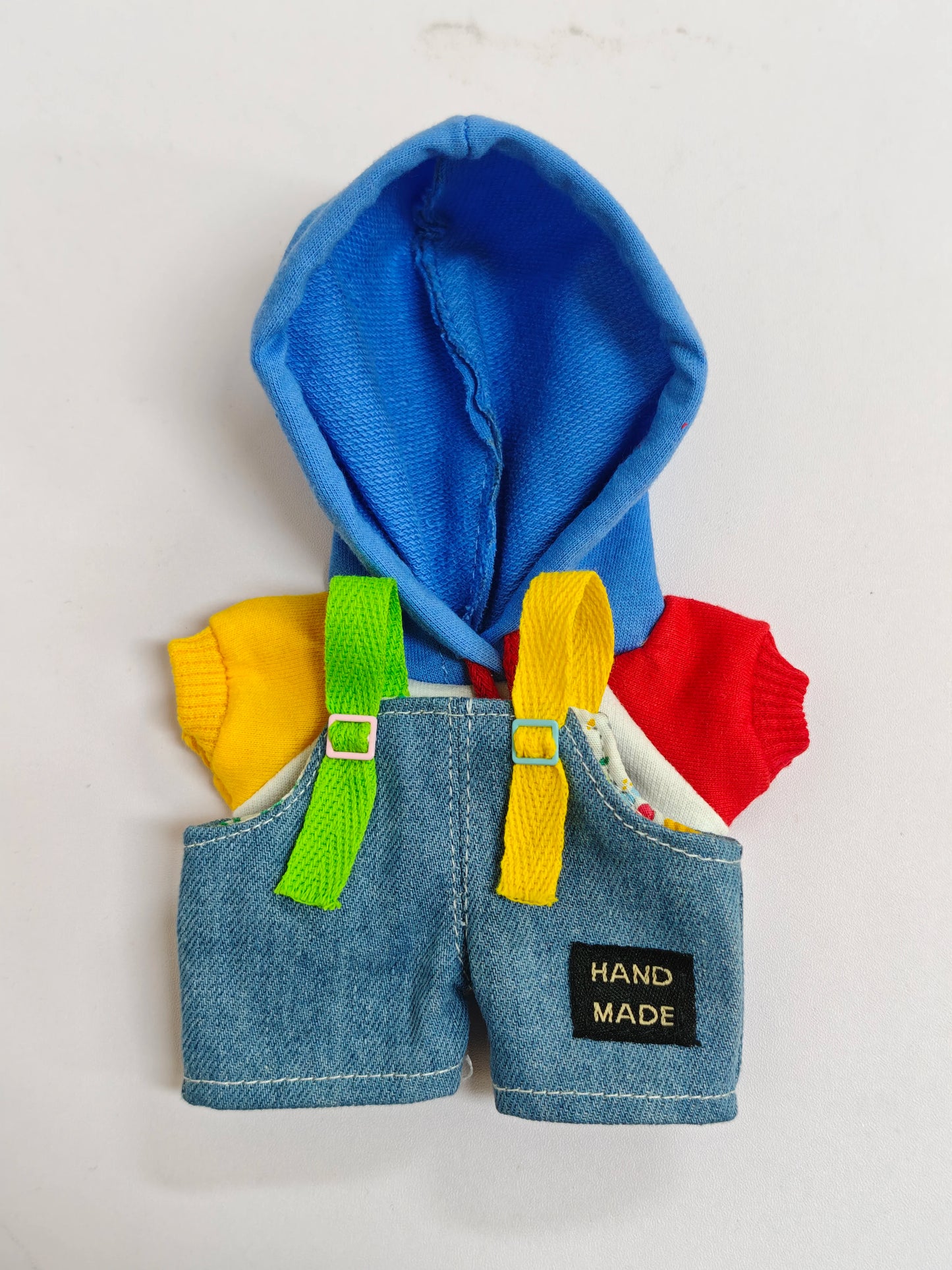 EZ denim overalls labubu pendant dolls Original Design 17cm Mini Doll'S designer Clothes Outfit Accessories  V1 V2 luxury