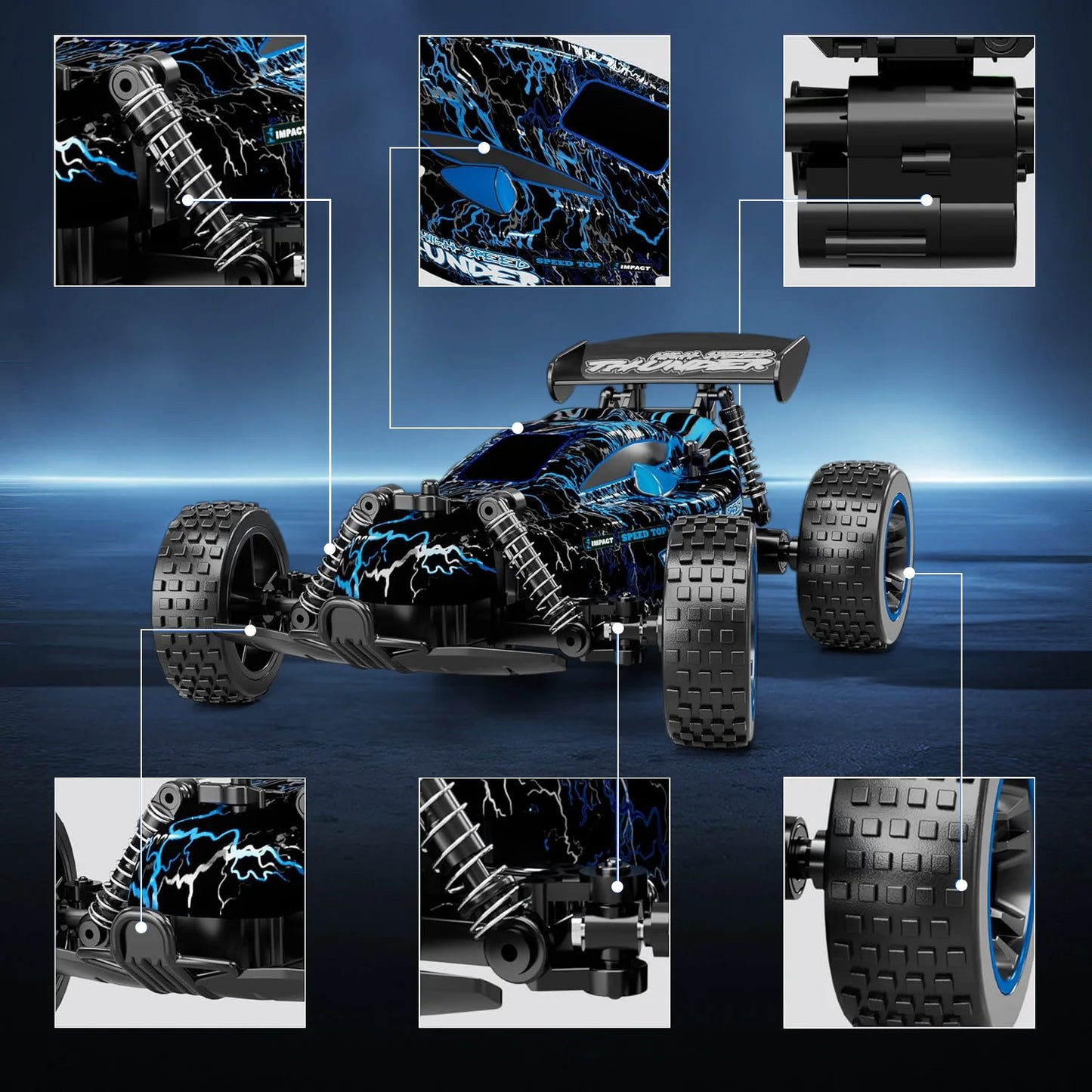 EZ Sinovan RC Car 20km/h High Speed Car Radio Controled Machine 1:18 Remote Control Car Toys For Children Kids Gifts RC Drift