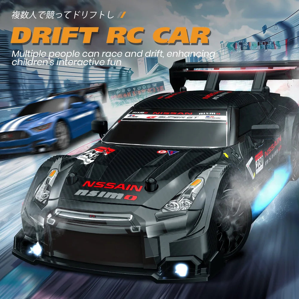 EZ New 1:24 RC drift vehicle, Mustang 4WD cars, racing car with remote control, gift, competition racing car, children's toy