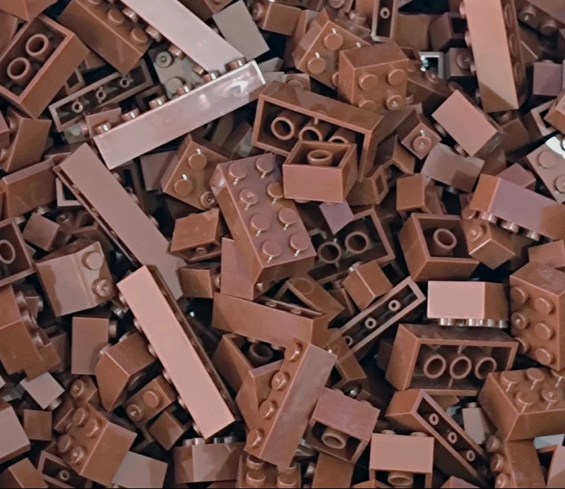 EZ 125/250g DIY Building Blocks Bulk Lot Pack Sorte Thick Bricks Block Plate Toys Small Particles Bulk Fit Legoeds Gift for Kids