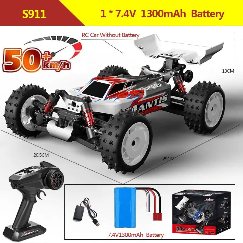EZ S911PRO 1:16 4WD RC Car 70KM/H or 50KM/H Remote Control Cars High Speed Drift Brushless Monster Truck For Kids VS Wltoys 144001