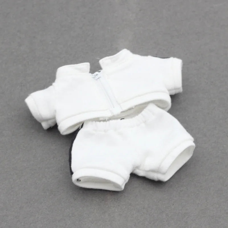 EZ Fashion Sports Clothing for 15/17cm Labubu Doll Peaked Cap Suit Ropa Labubu Outfit Accessories