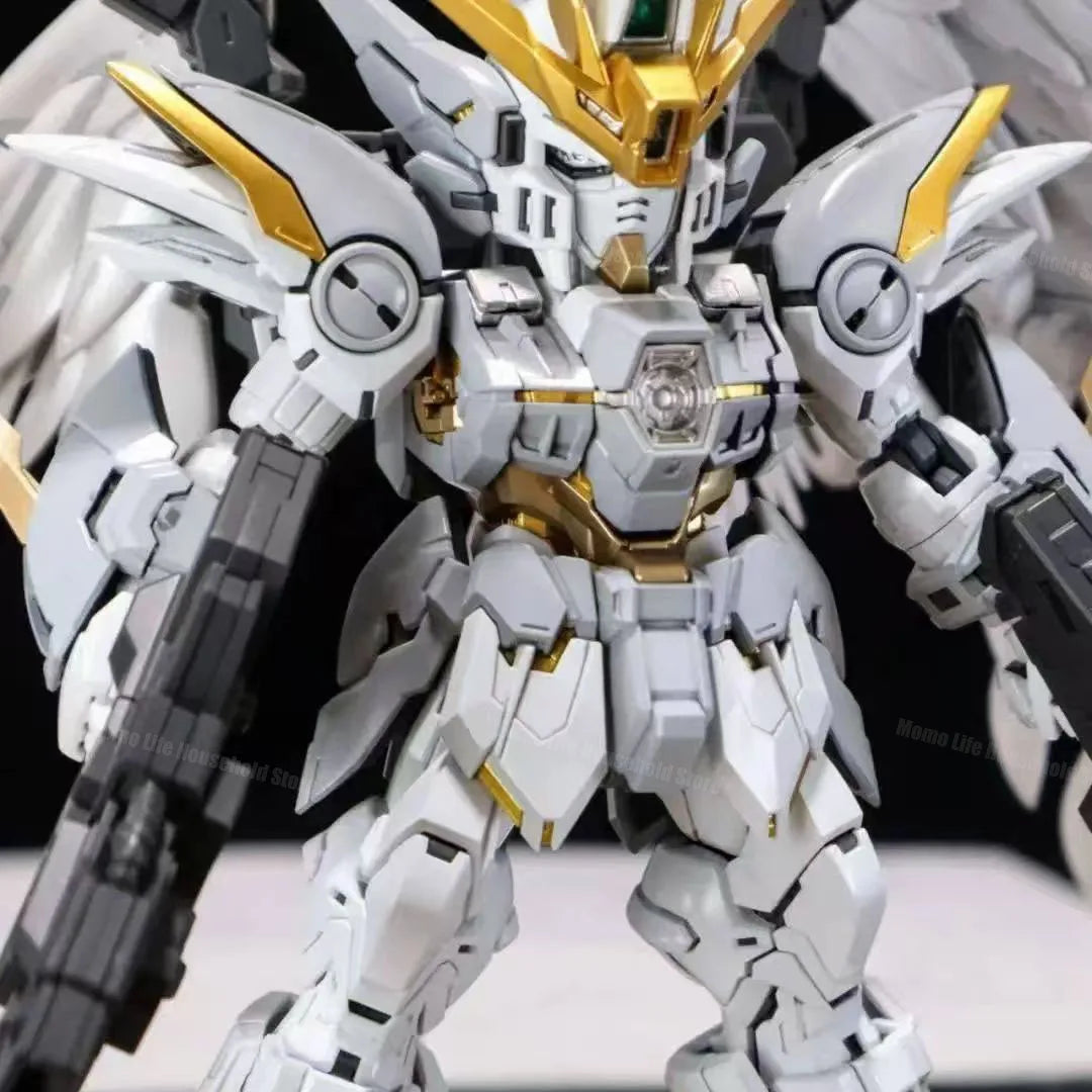 EZ GL MODEL MGSD Wing Snow White  Xxxg-00ysw  Assembly Model Kit Wing Zero EW XXXG-00W0 Robot Action Figure Plastic Model Kits Toys