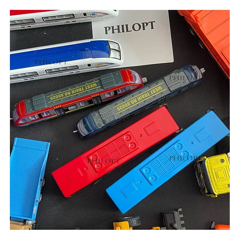 EZ Simulation Alloy Metal High Speed Rail Diecast Train Toy Model Educational Toys Boys Children Train Alloy Model Car Toys Gift