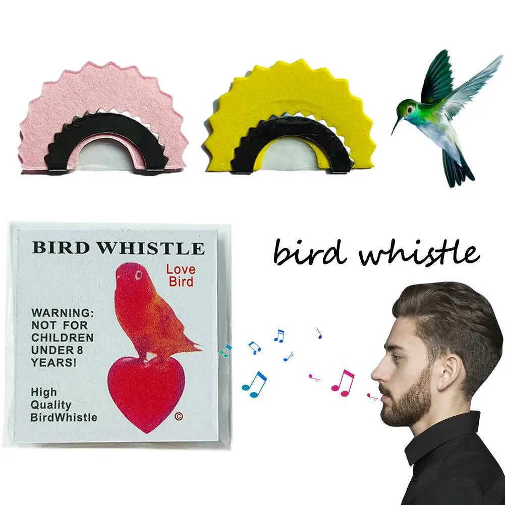 EZ 1PCS Bird Wacky Whistle Magic Fun Bird Caller Tongue Warbler Original Magic Tweeting Noisemaker Toys Tricks Gift