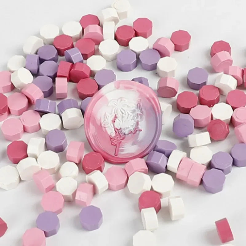 EZ 100Pc Retro Sealing Wax Seal Stamp Wax Beads Scrapbook Material Wedding Birthday Party Invitation stamp DIY stamp decoration