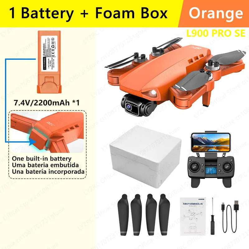 EZ LYZRC Official L900 PRO SE Brushless Motor GPS 4K Professional Drone 5G WIFI Aerial Photography Helicopters Foldable Quadcopter