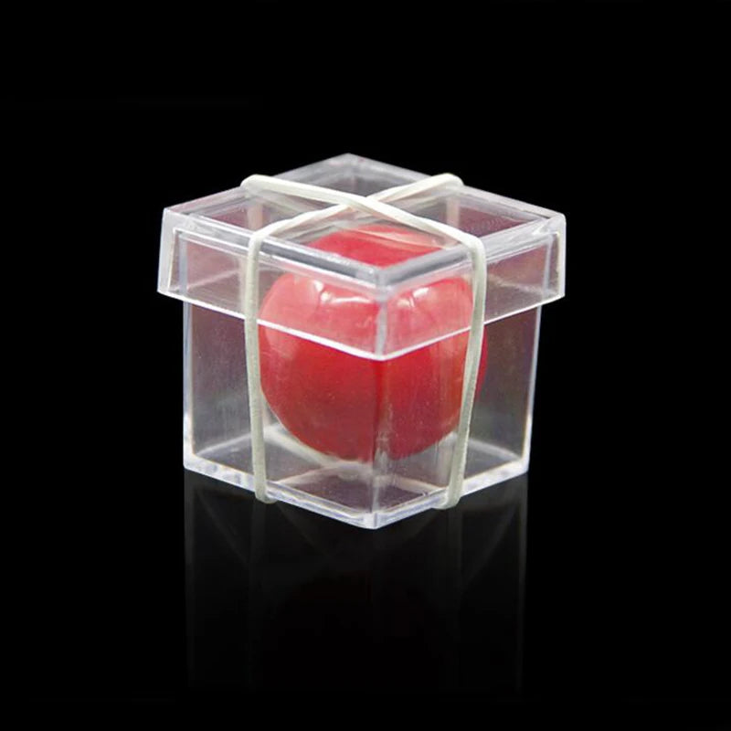 EZ Bandit Ball Penetrate Through Clear Box Magic Tricks Magician Close Up Street Illusions Gimmick Props Mentalism Comedy Toy Magia