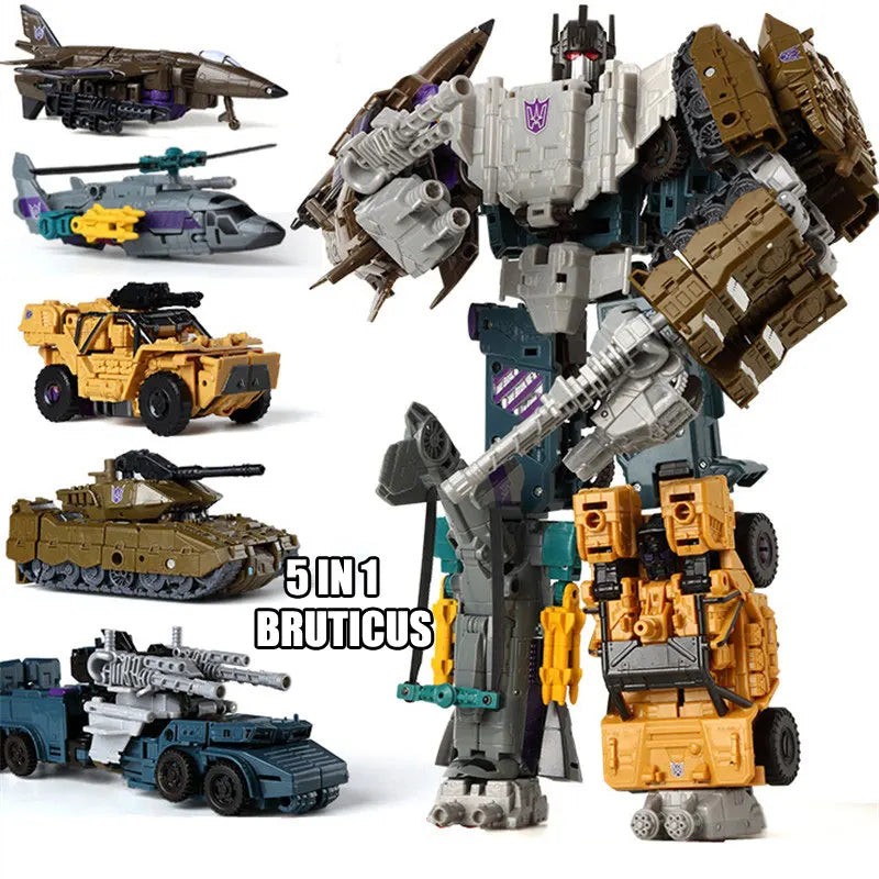 EZ Transformation Robot Toys HZX Defensor Bruticus Superion Devastator IDW 5 IN 1 6 IN 1 ONE NO BOX Sets Action Figure KO 6in1