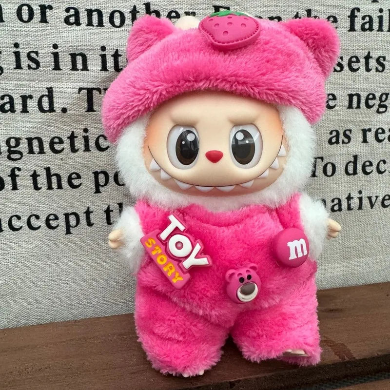 EZ Labubu Doll Hoodie Clothing Set – 17 cm (2-Piece Outfit)