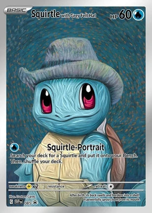 EZ DIY Pokemon Netherlands Van Gogh Museum Pikachu Charizard Self Made Collection Cards Game Anime Japanese Letters Cards Gift Toy