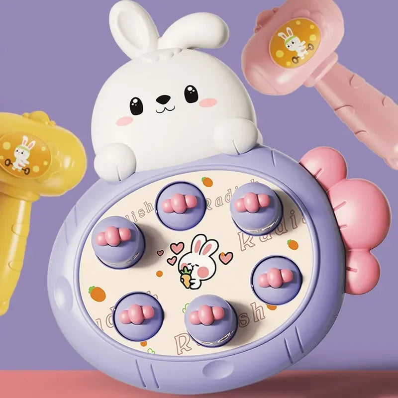 EZ Cartoon Montessori Baby Toys Toddler Educational Birthday Gift Animal Theme Knocking Game Parent Child Board Hammering Game