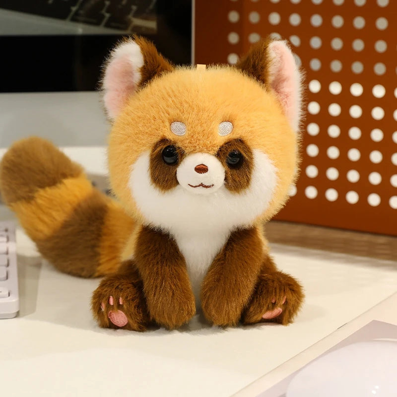 EZ Cute Sitting Animals Red Panda Fox Sloth Cat Soft Plush Dolls Stuffed Capybara Pig Plushie Baby Toys Gifts For Children