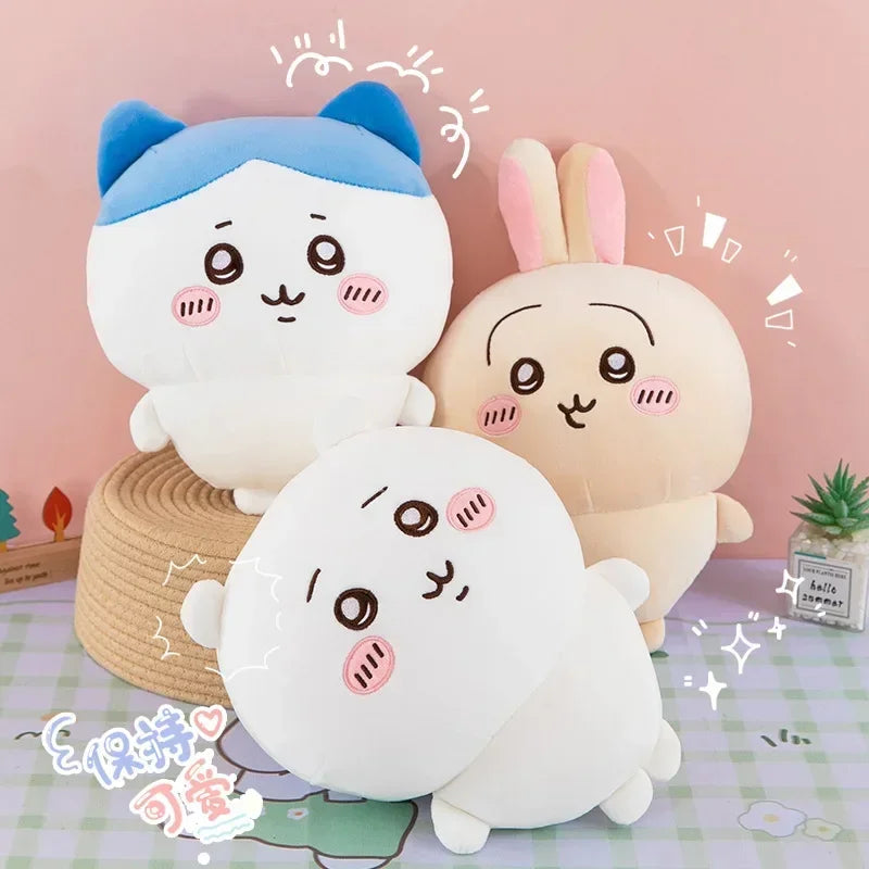 EZ Large Size 60cm Usachi Chiikawa Doll Kawaii Plush Toy Peripheral Self-deprecating Bear hachiware Pillow Cushion Gift