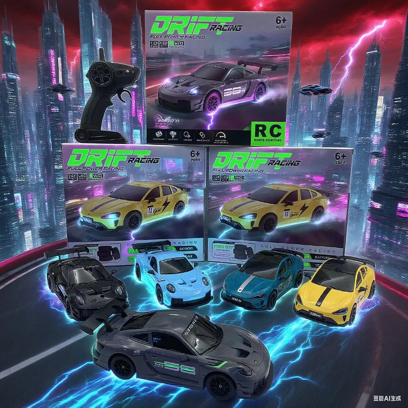 EZ 2025 New, Limited Edition Rc Drift GT3 RS 911 mi SU7 1:20 Drift Racing Car, Racing Kids Gift with High Speed Remote Control
