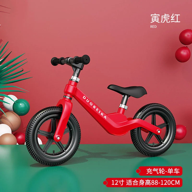 EZ Outdoor Children's Balance Bike Toys Without Foot Pedal Baby Sports Training Walker Bicycle Inflatable Tires Best Gift for Kids